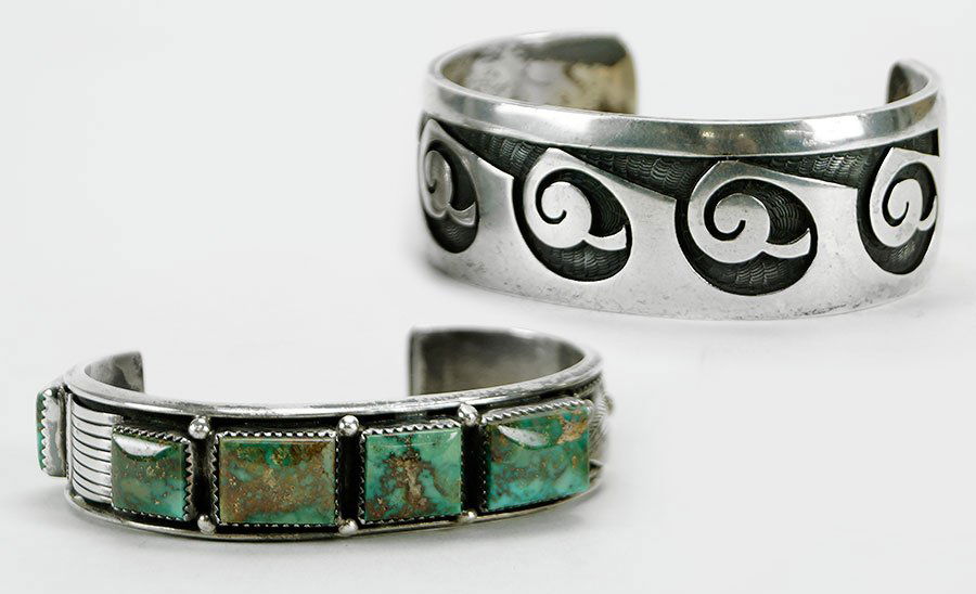 A Group of Native American Cuff Bracelets. (1 of 2)