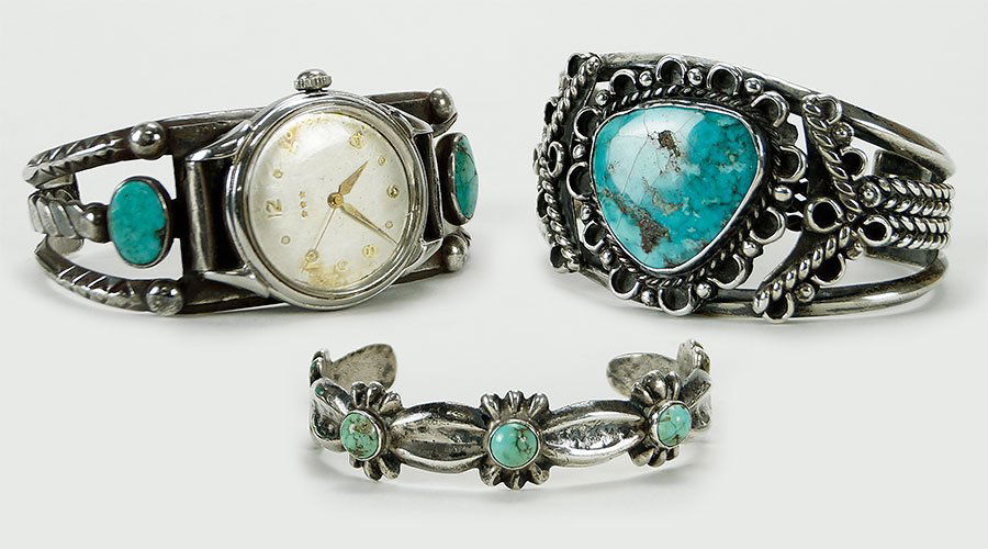 A Collection of Native American Cuff Bracelets. (1 of 1)