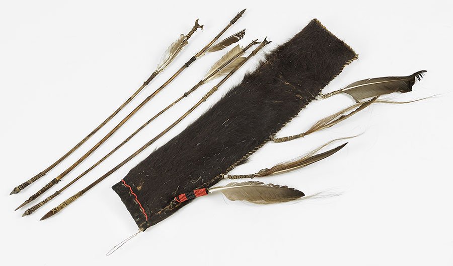 A Native American Quiver and Arrows. (1 of 1)