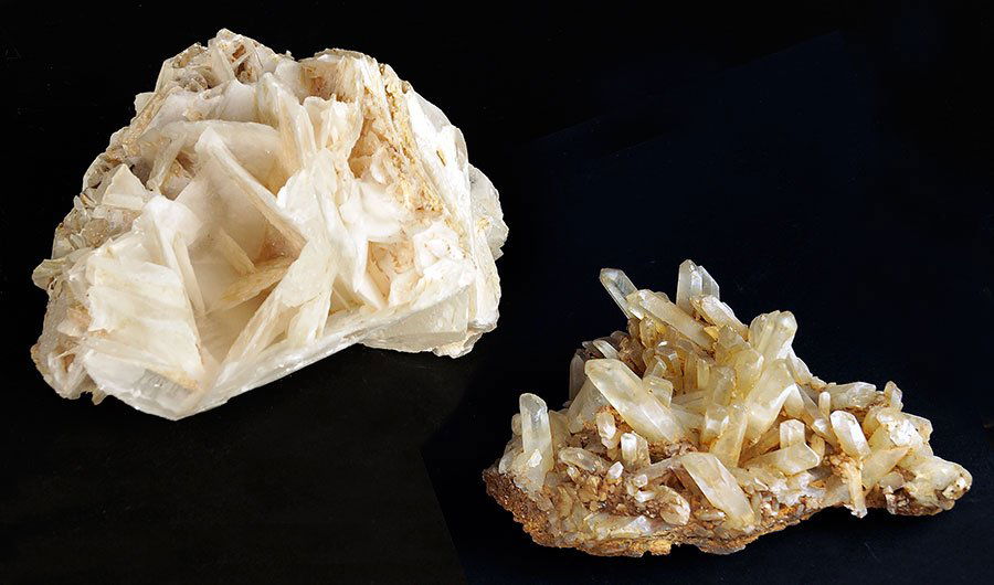 Two Calcite Quartz Specimens. (1 of 1)