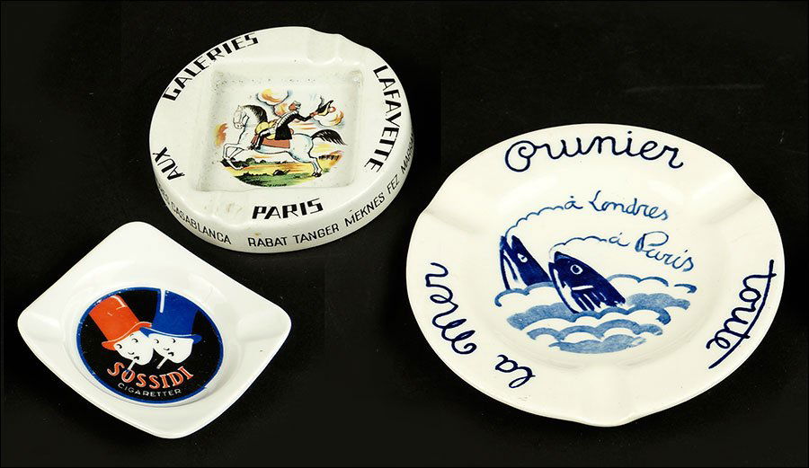 A Collection of Advertising Ashtrays. (1 of 1)