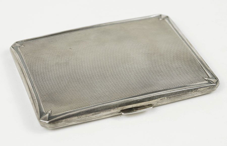 A Birmingham Sterling Silver Cigarette Case. (1 of 1)