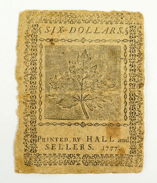 A Continental Currency Note. (1 of 4)