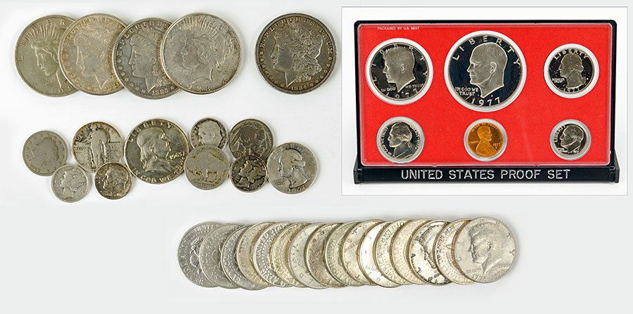 A Collection of US Coins. (1 of 1)