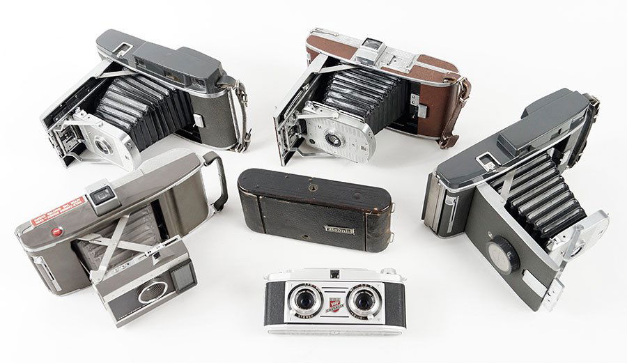 A Collection Of Polaroid Land Cameras. (1 of 1)