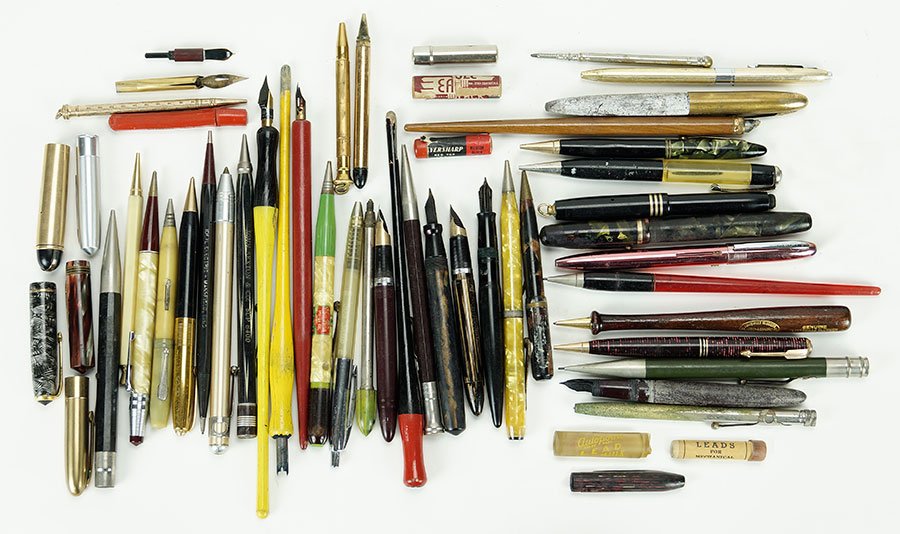 A Collection of Mechanical Pencils and Fountain Pens. (1 of 1)