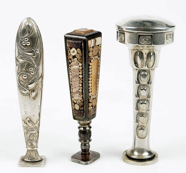 Three Letter Wax Seals. (1 of 2)