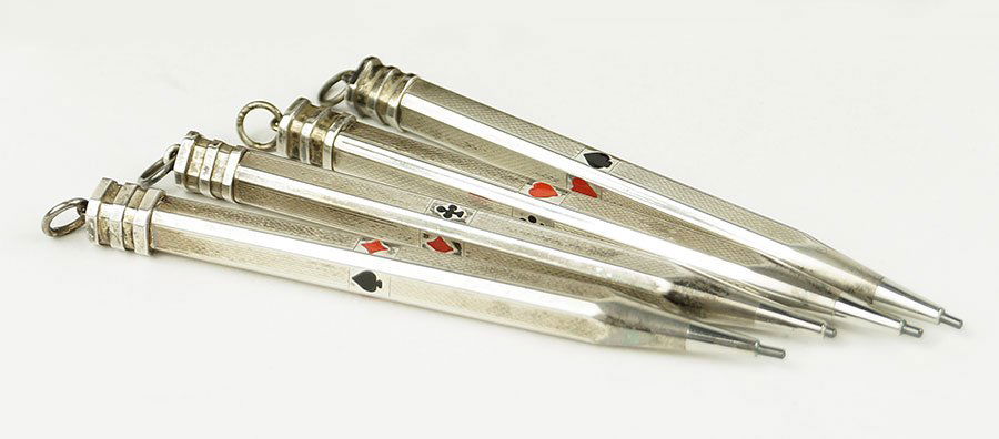 A Sterling Silver Bridge Pencil Set. (1 of 2)