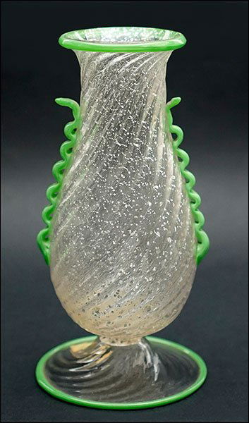 Attributed to Fratelli Toso: A Glass Vase. (1 of 1)