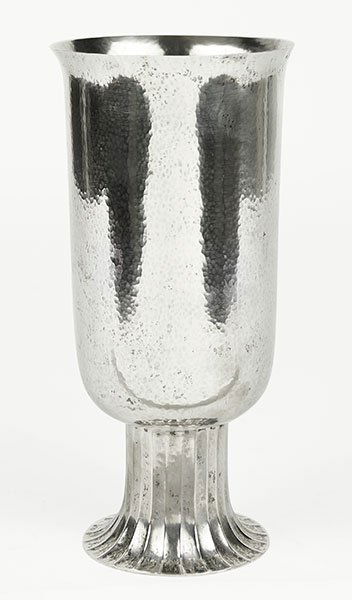 An Alexander Sturm for Josef Hoffmann Silver Vase. (1 of 5)