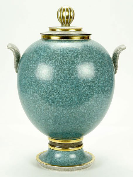 A Danish Royal Copenhagen Porcelain Covered Urn. (1 of 2)