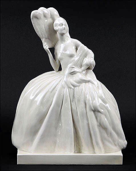 Odette Domergue (1884-1973) Lady with a Fan. (1 of 1)