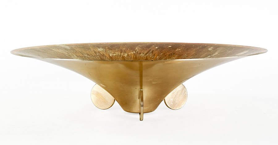 A German WMF Ikora Silverplate Center Bowl. (1 of 2)