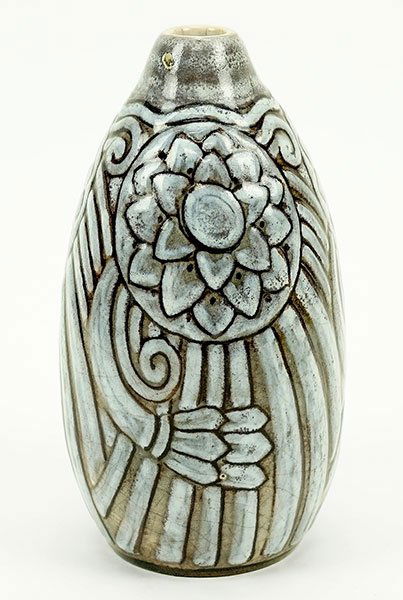 A French Art Deco Glazed Stoneware Vase. (1 of 2)
