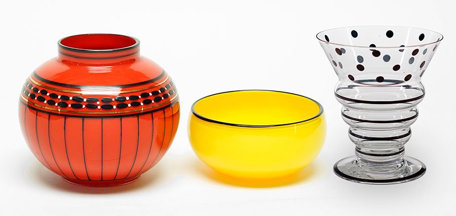 Three Loetz Glass Vases. (1 of 1)