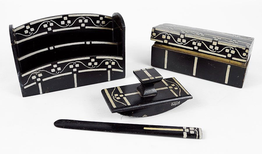 Glasgow School: A Desk Set. (1 of 4)