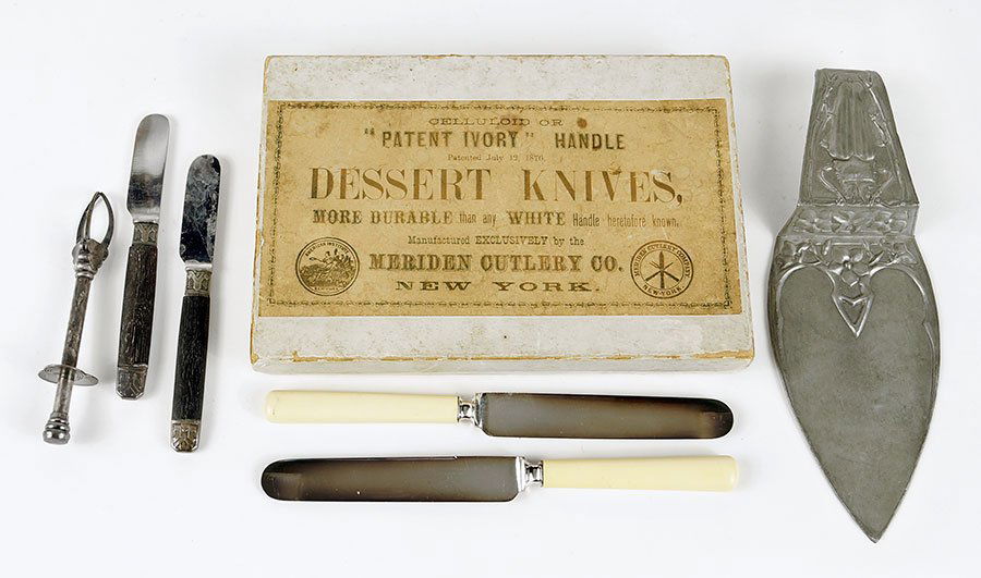 A Set of Twelve Meriden Celluloid Handled Knives. (1 of 2)