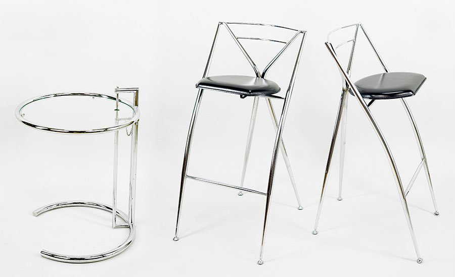 A Pair Of Hiroyuki Yamakado Bar Stools