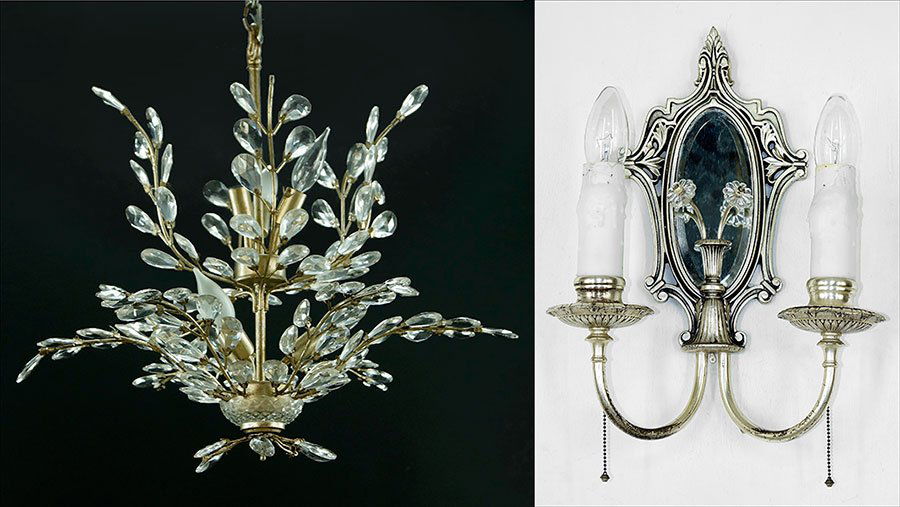 A Contemporary Six-Light Chandelier. (1 of 1)