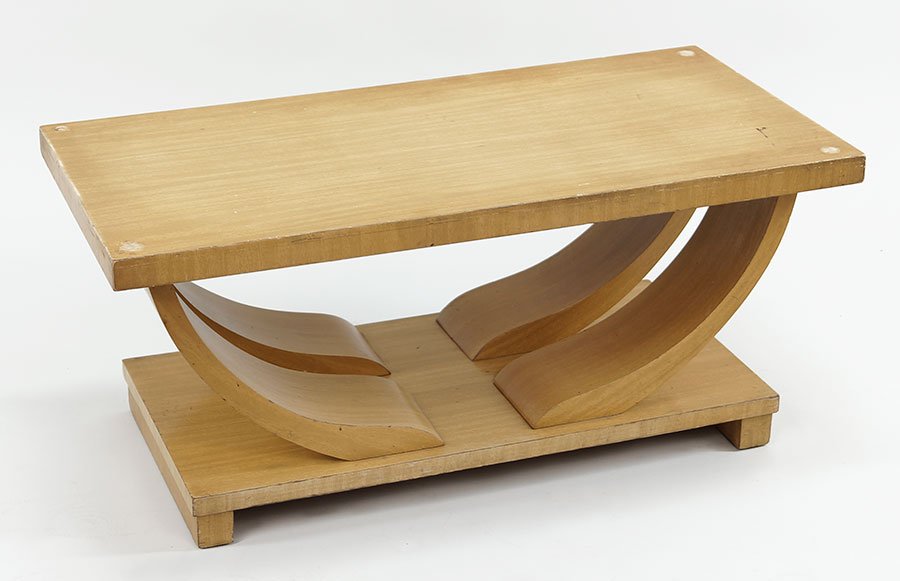 A Brown Saltman Cocktail Table. (1 of 1)