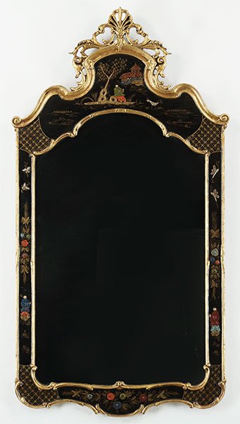 A Chinoiserie Style Gilt Mirror. (1 of 1)