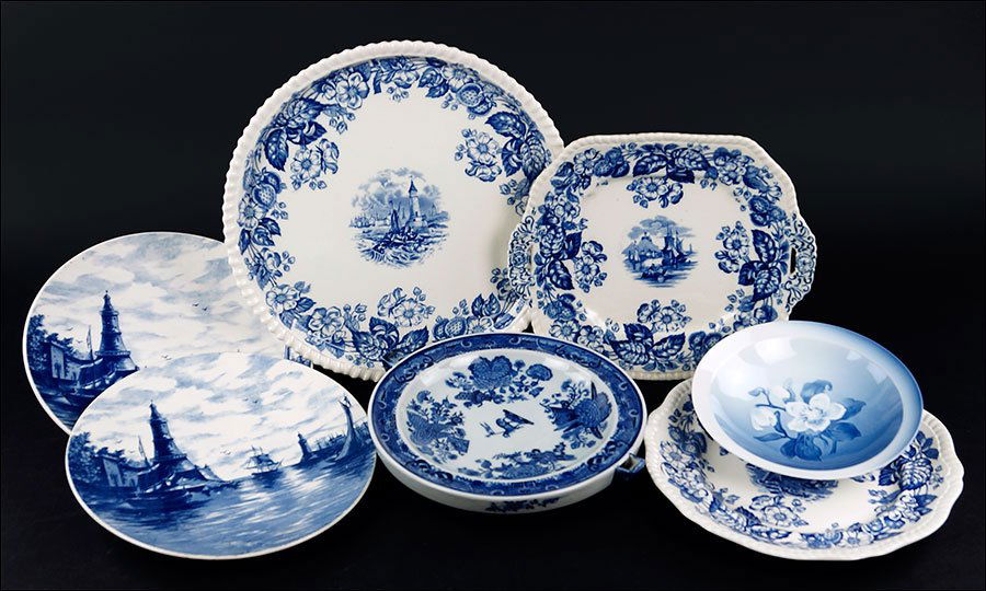 A Collection of Blue and White Porcelain Table (1 of 1)