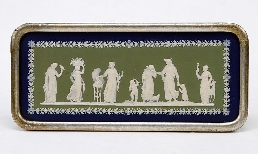 A Wedgwood Porcelain Tri-Colored Plaque. (1 of 5)