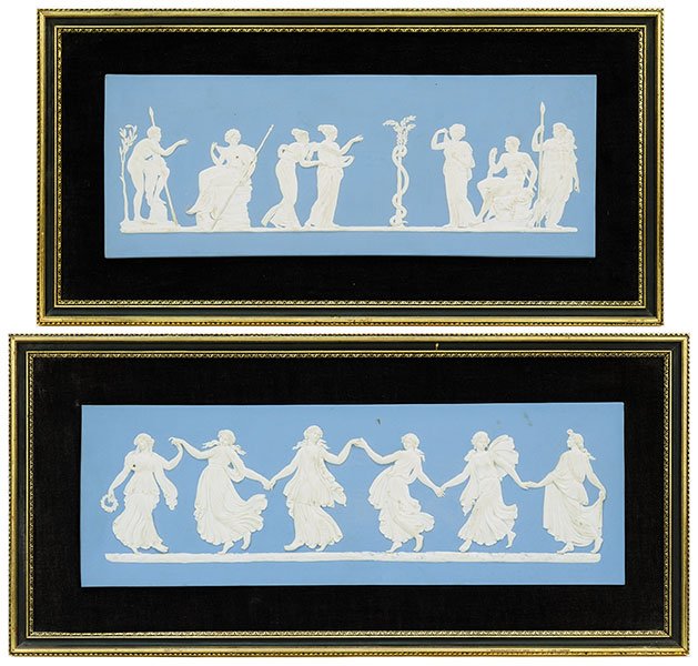 Two Wedgwood Jasperware Framed Plaques. (1 of 7)