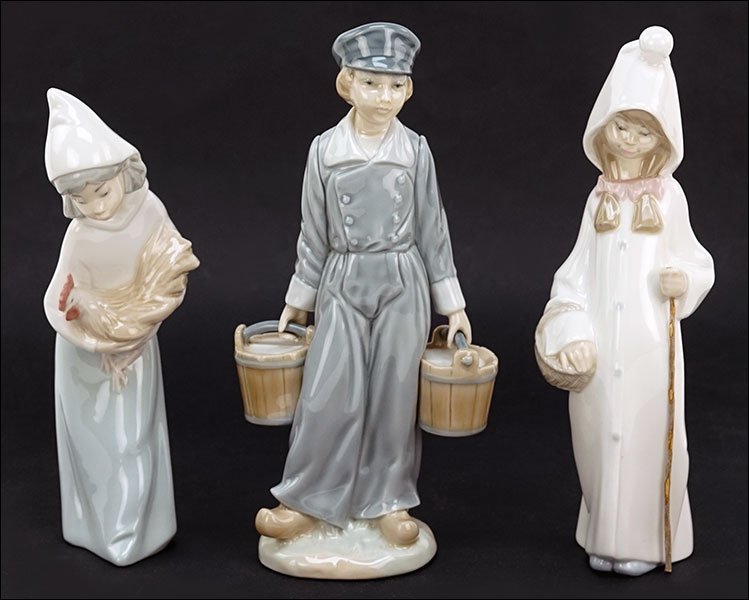 Three Lladro Porcelain Figures. (1 of 1)