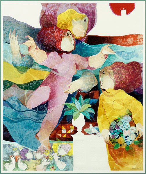 Sunol Alvar (Spanish, B. 1935) Primavera. (1 of 2)