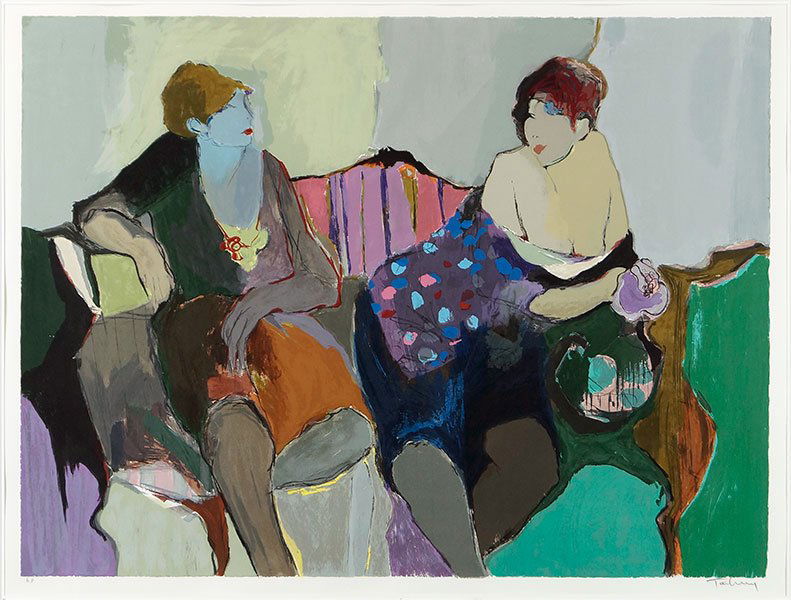 Itzchak Tarkay (Israeli, 1935-2012) Two Women on a (1 of 1)