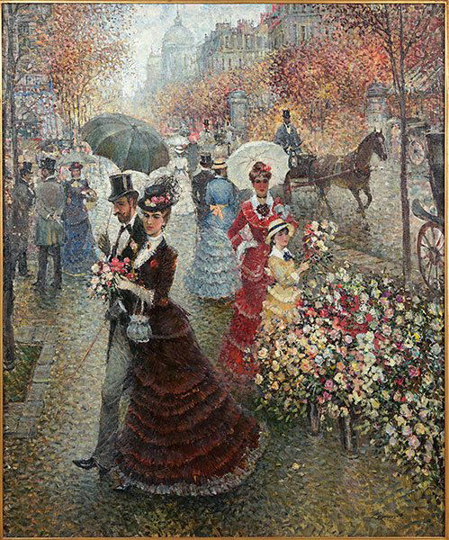 Alexander Kuznetsov (Russian, B. 1957) La Promenade. (1 of 2)