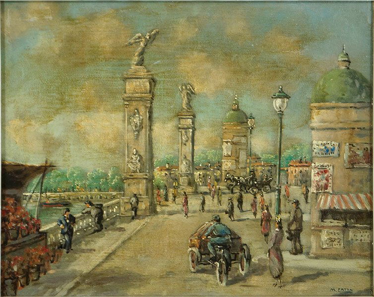 Margaret Eaton (1871-1953) A Paris Bridge. (1 of 7)