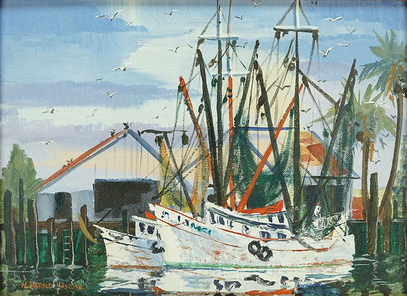 W. Harold Hancock (1920-2006) The Marina. (1 of 1)