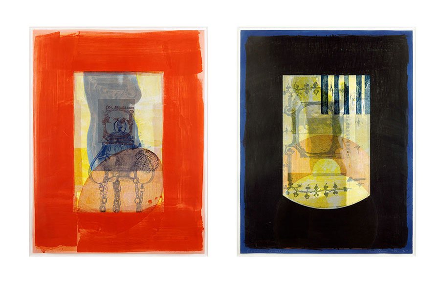 Artist Unknown (20th Century) Two Abstracts. (1 of 4)