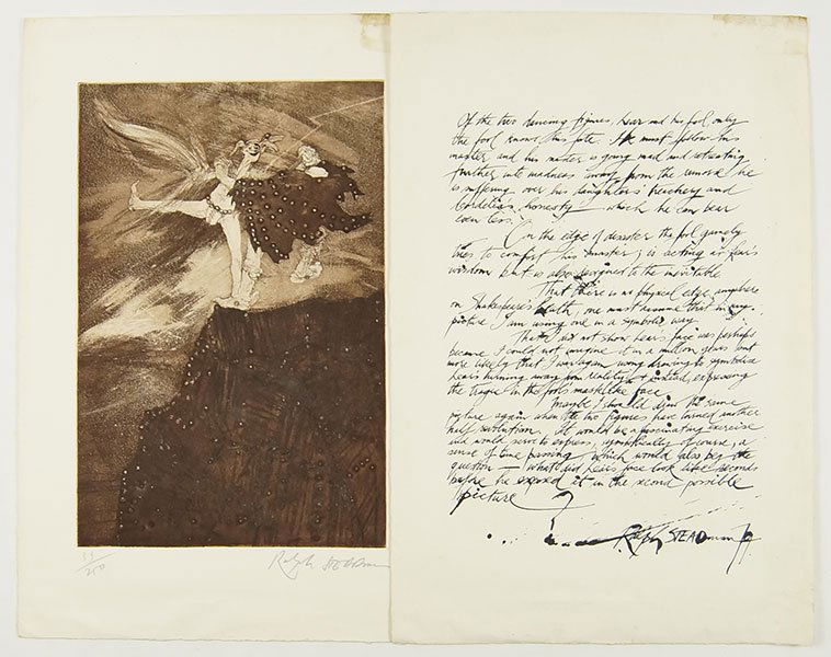 Ralph Steadman (British, B. 1936) Lear and His Fool. (1 of 1)