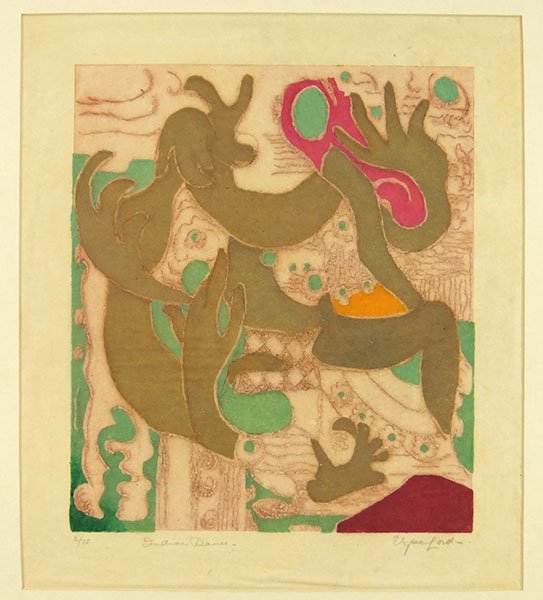 Elyse Ashe-Lord (English, 1900-1971) Indian Dance. (1 of 1)