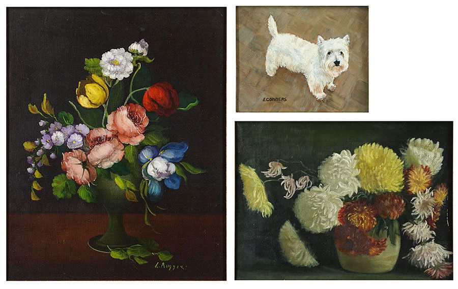 Artists Unknown (20th Century) Two Still Lifes. (1 of 4)