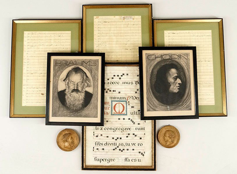 A Collection Of Six Framed Items. (1 of 1)