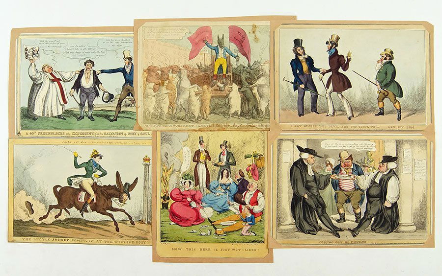 A Collection of 18th-19th Century British Caricatures. (1 of 1)