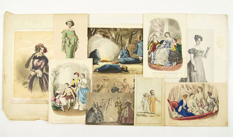 A Collection of 19th Century Costume Prints. (1 of 1)