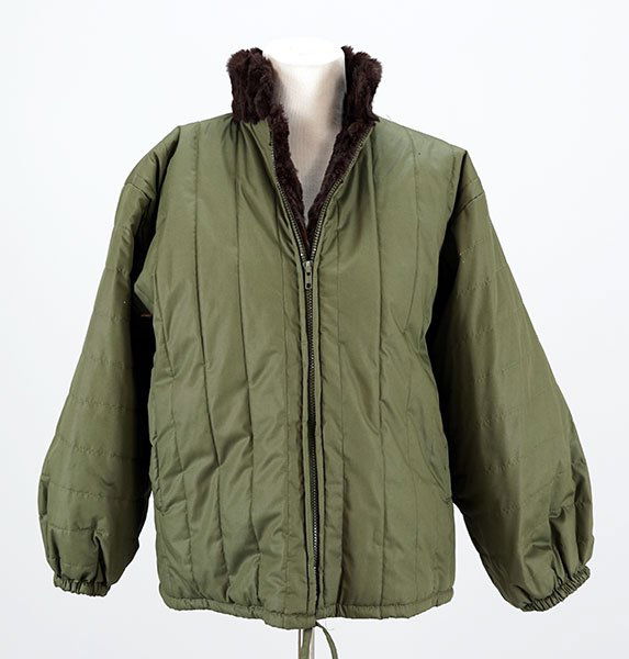 A Green Nylon Jacket. (1 of 1)