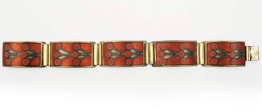 A Scholz And Lammel Biomorphic Style German Matte Ename (1 of 1)