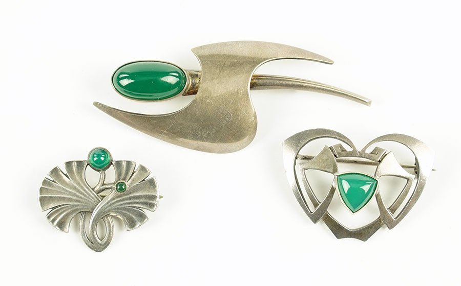 A Niels Erik From Green Onyx And Sterling Silver (1 of 6)