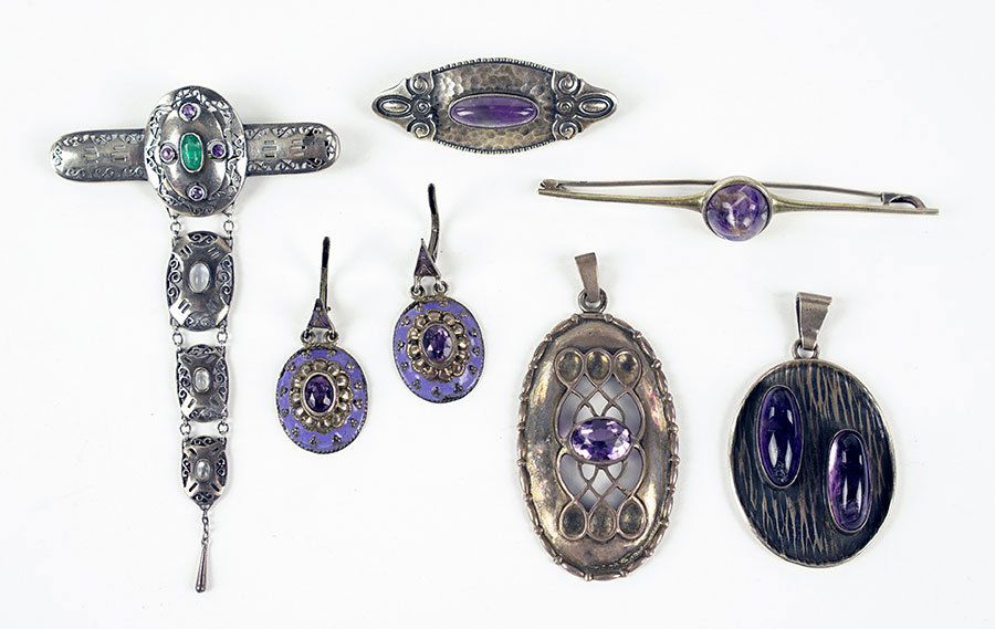 A French Art Nouveau Amethyst, Moonstone, And Silver (1 of 1)