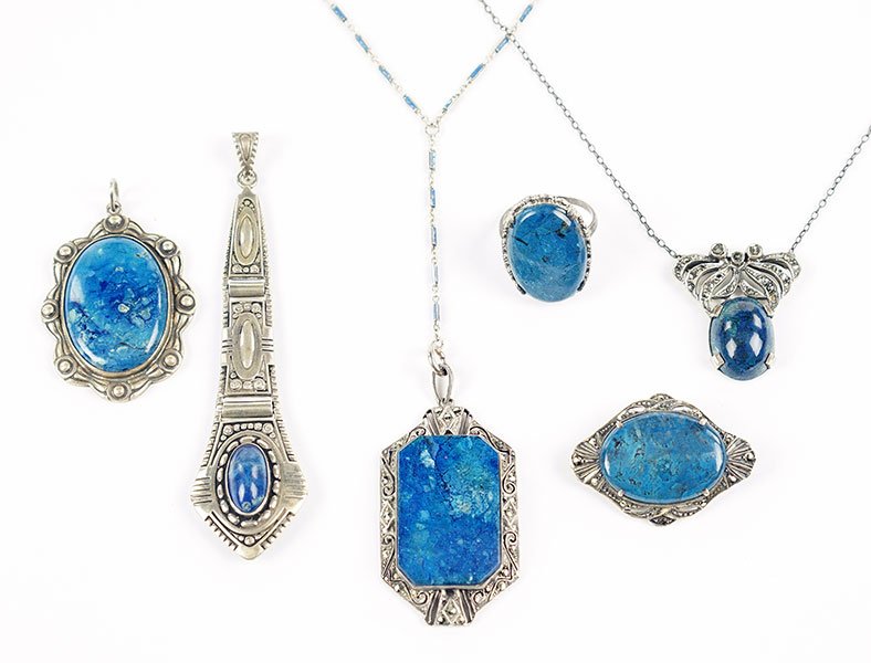 Two Jasper, Marcasite, And Sterling Silver Necklaces. (1 of 1)