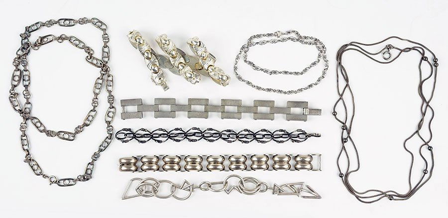 A Collection Of Silver Jewelry. (1 of 1)