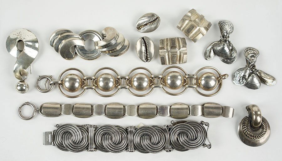 A Pair Of Claude Montana Square Earclips. (1 of 1)