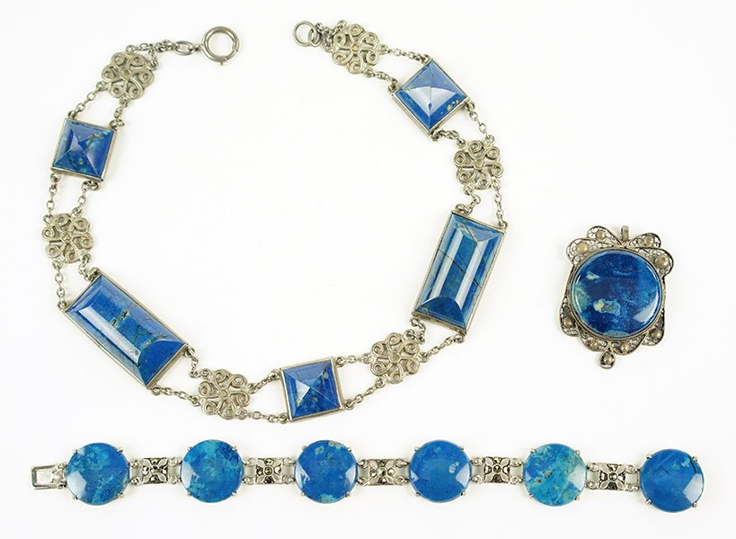 A Jasper And Sterling Silver Necklace. (1 of 1)