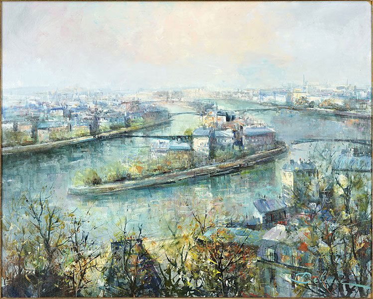 Lucien Delarue (French, B. 1925) La Seine. (1 of 3)